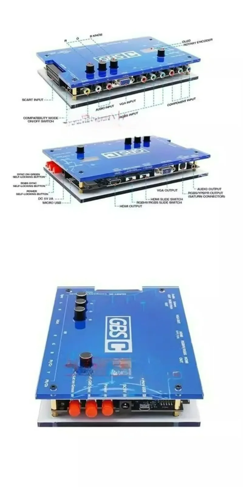 GBSC RGBS VGA Scart Ypbpr siny - Scart To Hdmi incelemesi ve fiyatı