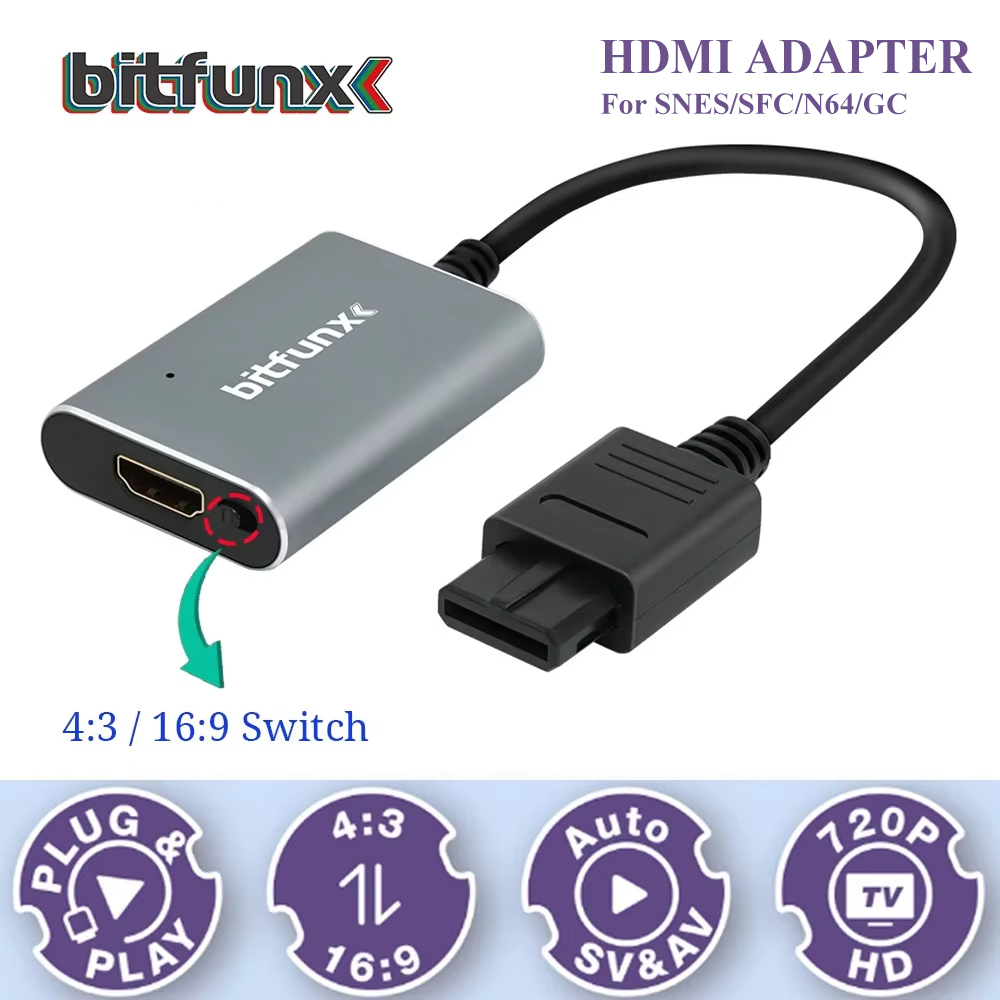 Bitfunx 720P Svideo / AV - HDM - Retro Gaming Kiosk incelemesi ve fiyatı