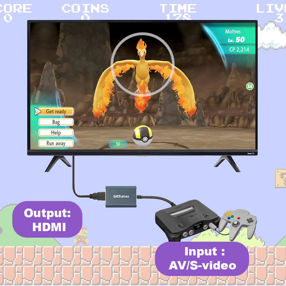 Bitfunx 720P Svideo / AV - HDM - Retro Gaming Kiosk incelemesi ve fiyatı